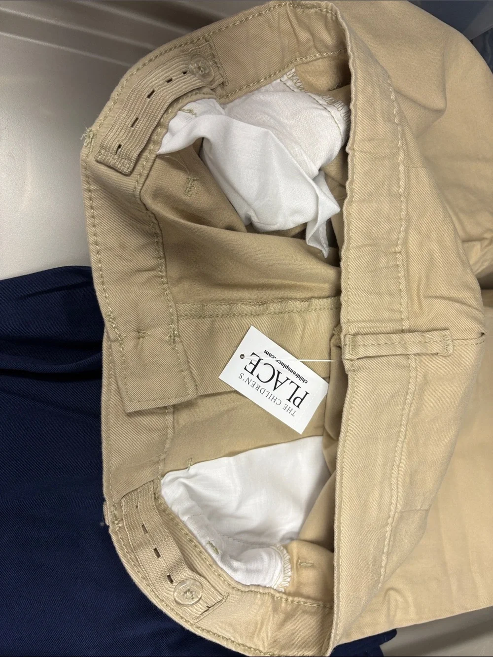 The Children's Place girls 14 Plus Navy Khaki Stretch Chino Pants Uniform $80
